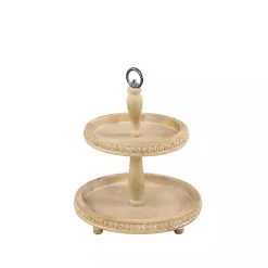 Birch Wood Tiered Tray