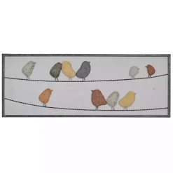 Birds on a Wire Metal Wall Plaque