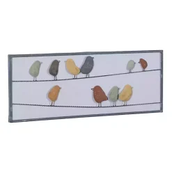 Birds on a Wire Metal Wall Plaque