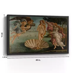 Birth of Venus Framed Canvas Art Print, 48x32 in.