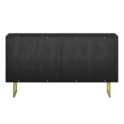 Black & Ivory Sunburst 4-Door Sideboard