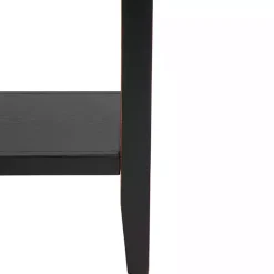 Black & Oak 4-Drawer Charlotte Sideboard