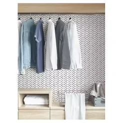 Black & White Chevron Peel & Stick Wallpaper