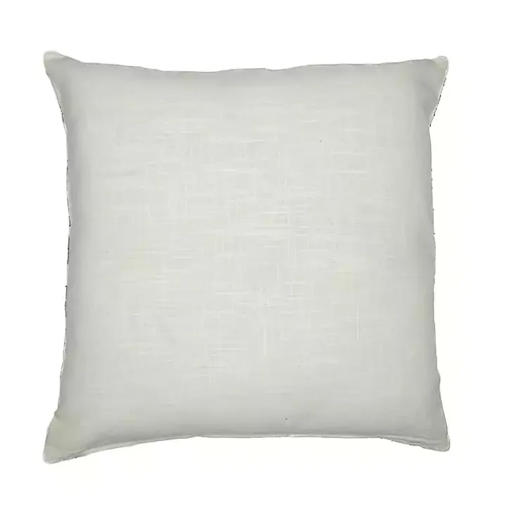 Black & White Handwoven Plaid Throw Pillow