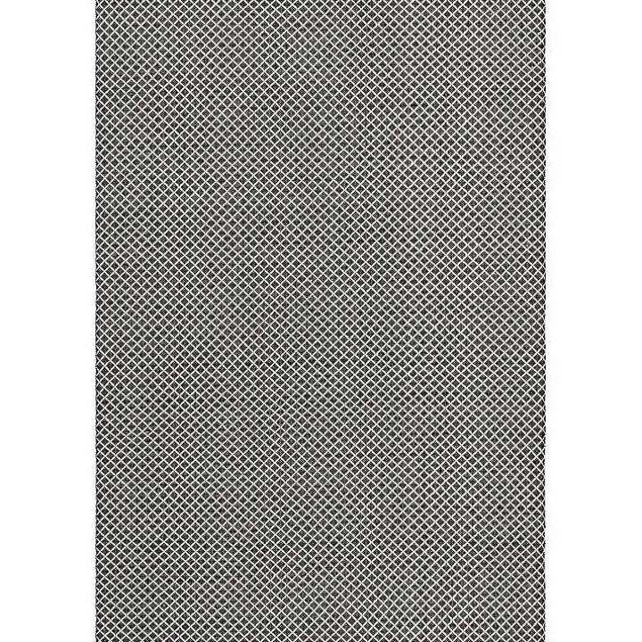 Black & White Trellis Indoor/Outdoor Rug, 6x9