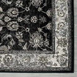 Black Alex Area Rug, 5x7