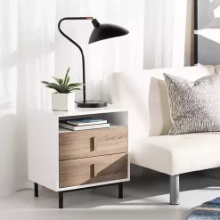 Black and Gold Curved Neck Giselle Task Lamp