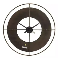 Black and Gold Open Frame Axis Clock