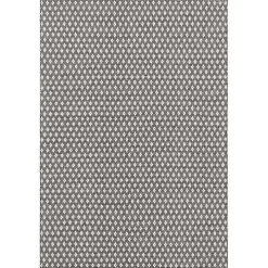 Black and Ivory Dainty Diamond Area Rug, 5x8