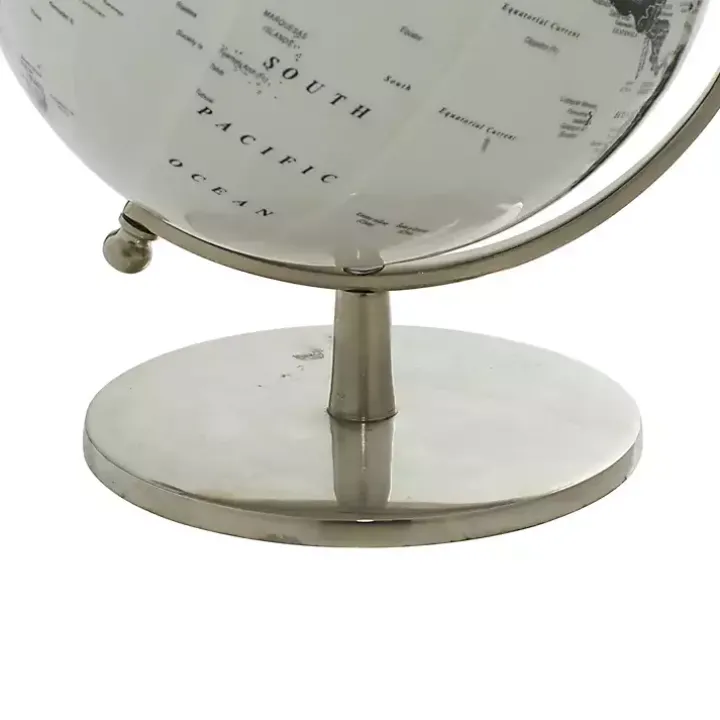 Black and White Aluminum Globe