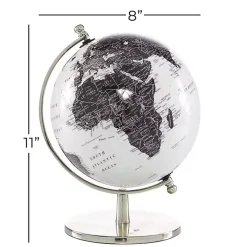 Black and White Aluminum Globe