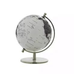 Black and White Aluminum Globe