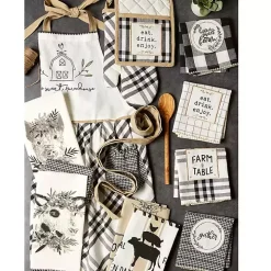 Black and White Animal Kitchen Towels, Set of 3