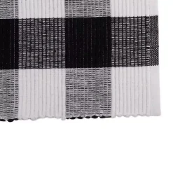 Black and White Buffalo Check Placemats, Set of 6
