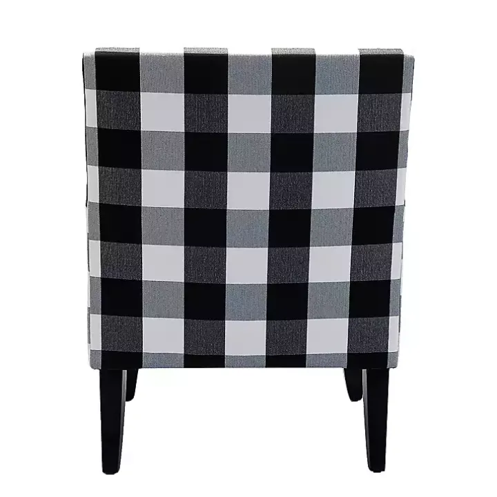 Black and White Buffalo Check Armchair