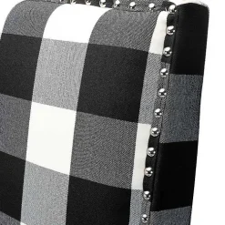 Black and White Buffalo Check Armchair