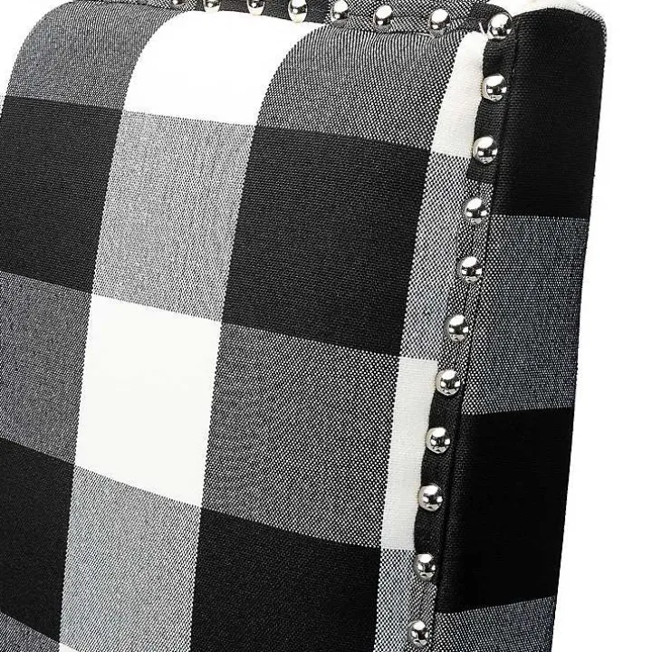 Black and White Buffalo Check Armchair