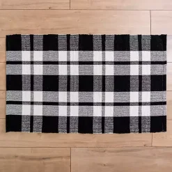 Black and White Buffalo Check Scatter Rug