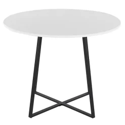 Black and White Canary Cosmo Round Dining Table