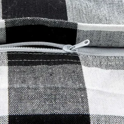 Black and White Check Pillow Covers, Set of 4