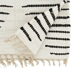 Black and White Diamond Table Runner