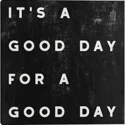 Black and White It’s a Good Day Canvas Art Print
