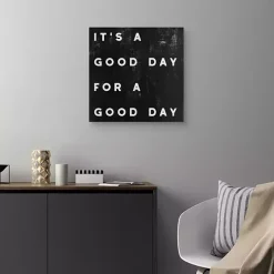 Black and White It’s a Good Day Canvas Art Print