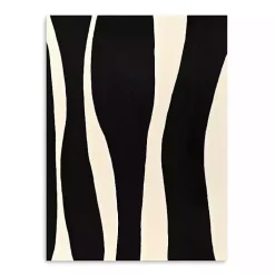 Black and White Striped Canvas Art Print