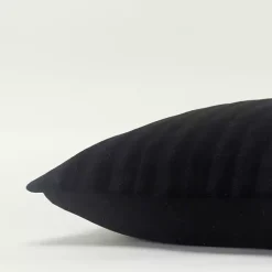 Black Asymmetrical Stripe Lumbar Pillow
