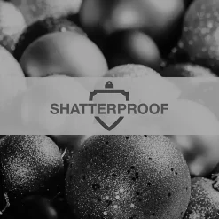 Black Ball Ornaments, Set of 24