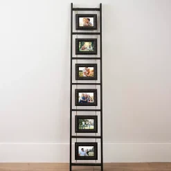 Black Beaded Frame Photo Collage Ladder