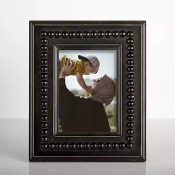 Black Beaded Wood Picture Frame, 5x7