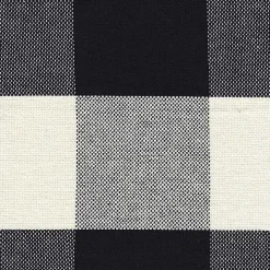 Black Buffalo Check Dining Chairs, Set of 2