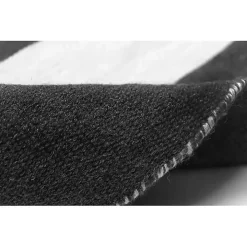 Black Cabana Stripe Indoor/Outdoor Runner, 2x8