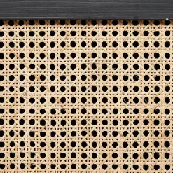 Black Cane 2-Door Media Cabinet