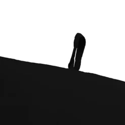 Black Canvas French Edge Outdoor Chair Cushion