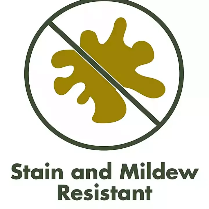 Black Canvas French Edge Outdoor Chaise Cushion