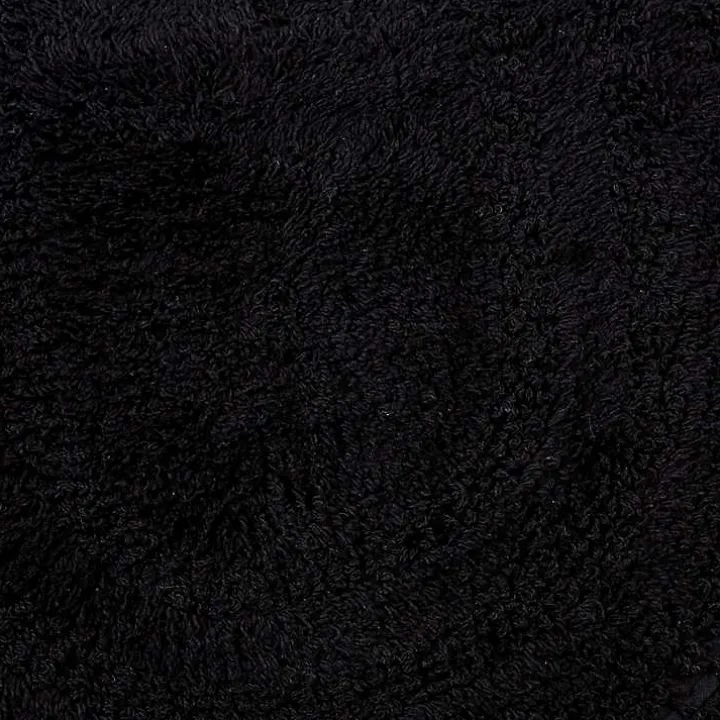 Black Crochet Round Bath Mat