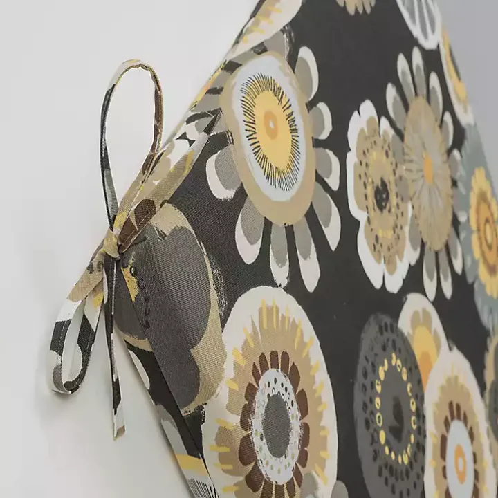 Black Crosby Outdoor Chair Cushion