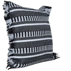Black Dash Stripe Indoor/Outdoor Pillow