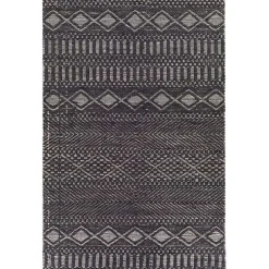 Black Diamond Jute Area Rug, 5x7