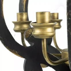 Black Distressed Gold Chandelier