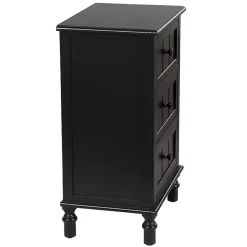 Black 3-Drawer Winnie Accent Table