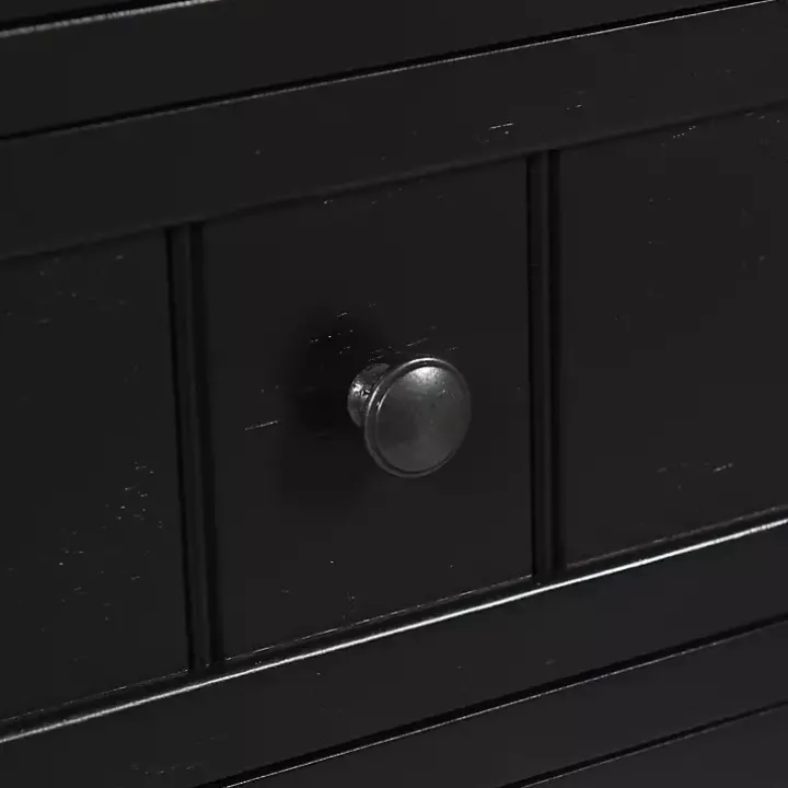 Black 3-Drawer Winnie Accent Table