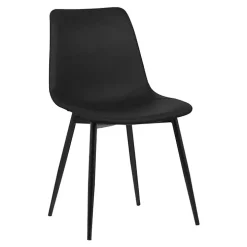 Black Faux Leather Monte Dining Chair