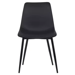 Black Faux Leather Monte Dining Chair