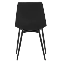 Black Faux Leather Monte Dining Chair