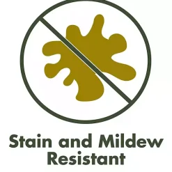 Black French Edge Outdoor Wicker Settee Cushion