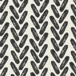 Black French Edge Outdoor Wicker Settee Cushion