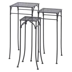 Black Garden 3-pc. Plant Stand Set